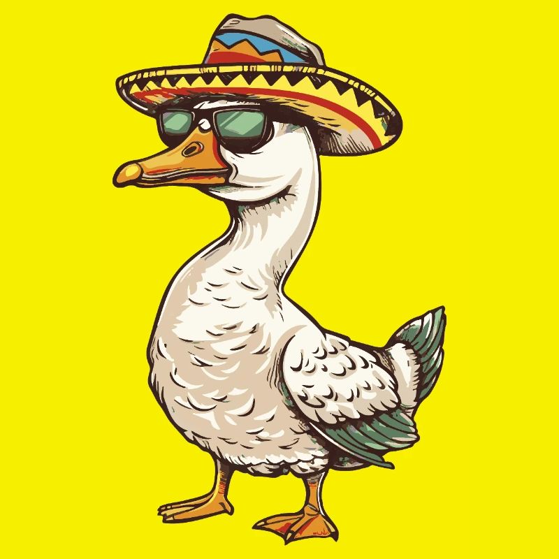 Goose Comic Funny Sombrero