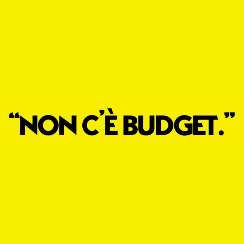 Il n'y a pas de budget