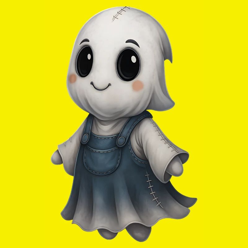 Cute Ghost Friend Patchwork