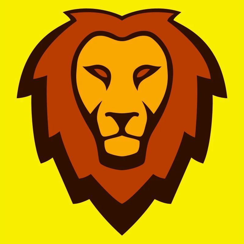 Löwe Maskottchen Logo