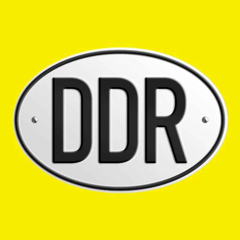 Plaque d’immatriculation de la RDA (réaliste)