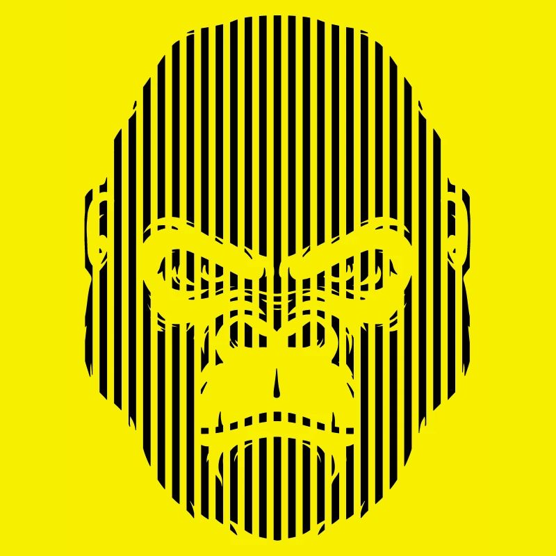 Gorilla Face Graphics