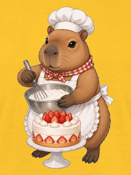 Capybara beim Backen