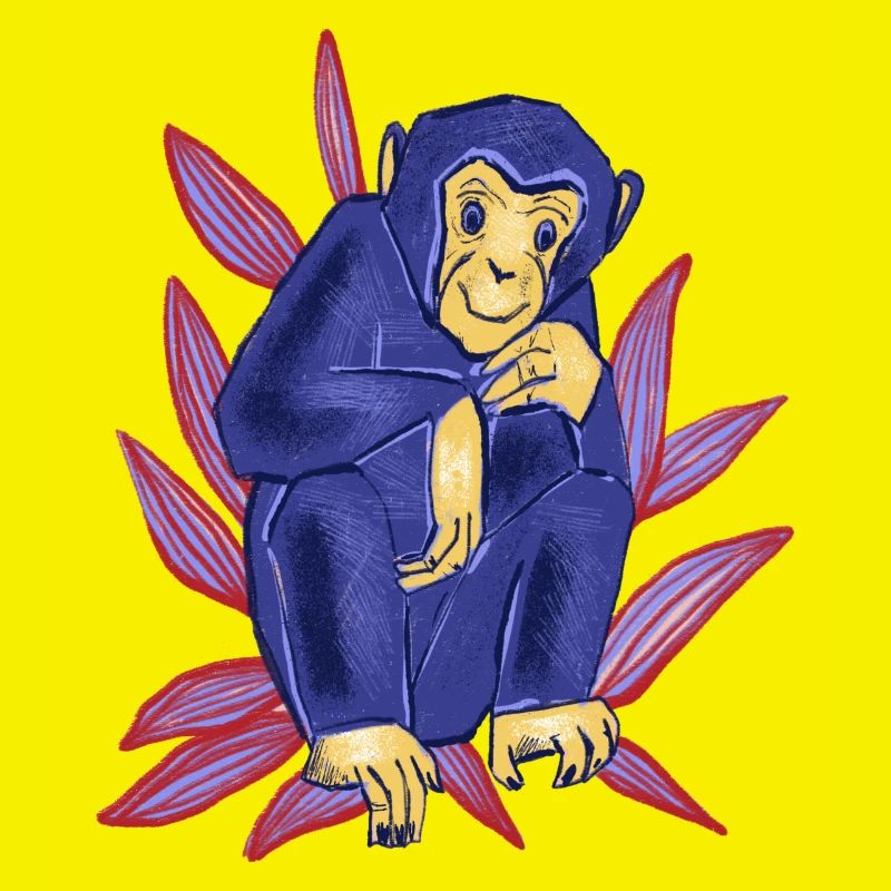 Singe bleu