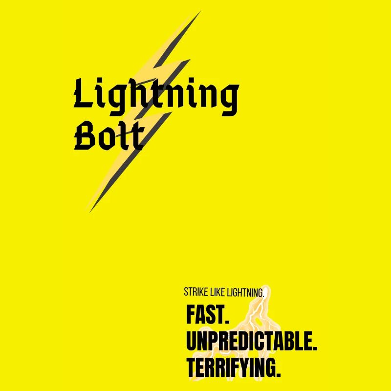 Lightning Bolt- Modernes Design