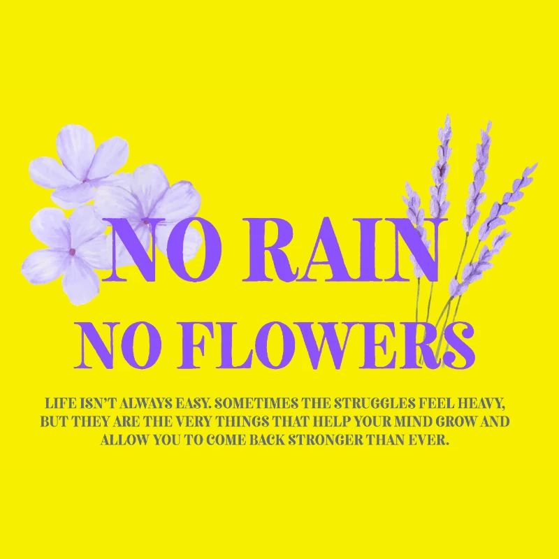 Pas de pluie, pas de fleurs