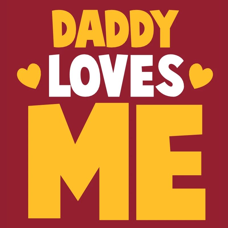 PAPA m'aime! avec mignons petits coeurs d'amour