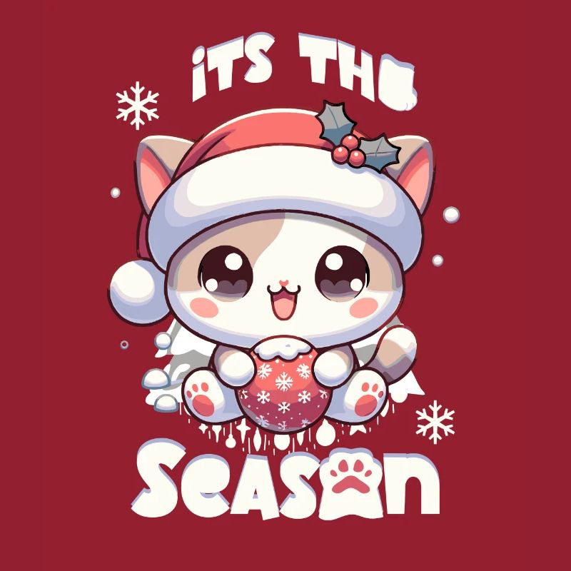 C’est la saison Noël Noël Chat mignon