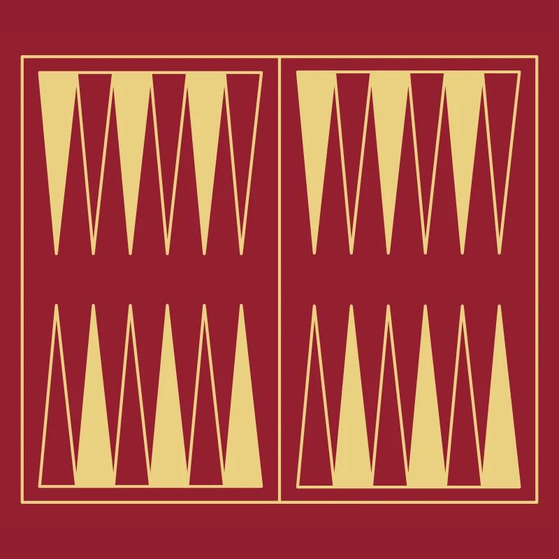 BackgammonBoard einfarbig