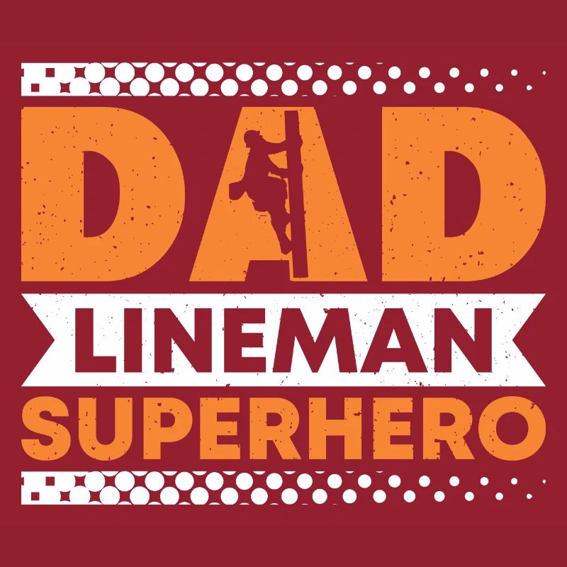 Papa Leitungsmonteur Superheld