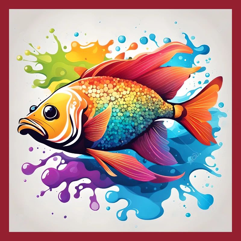 Fish colored sad