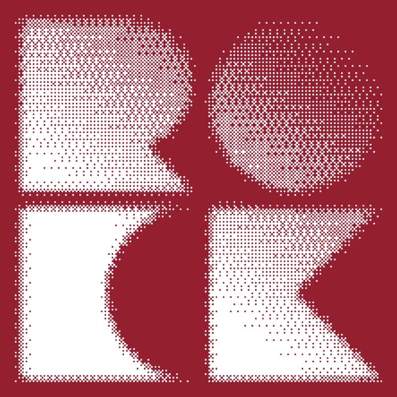 Conception de logo bitmap géométrique roche