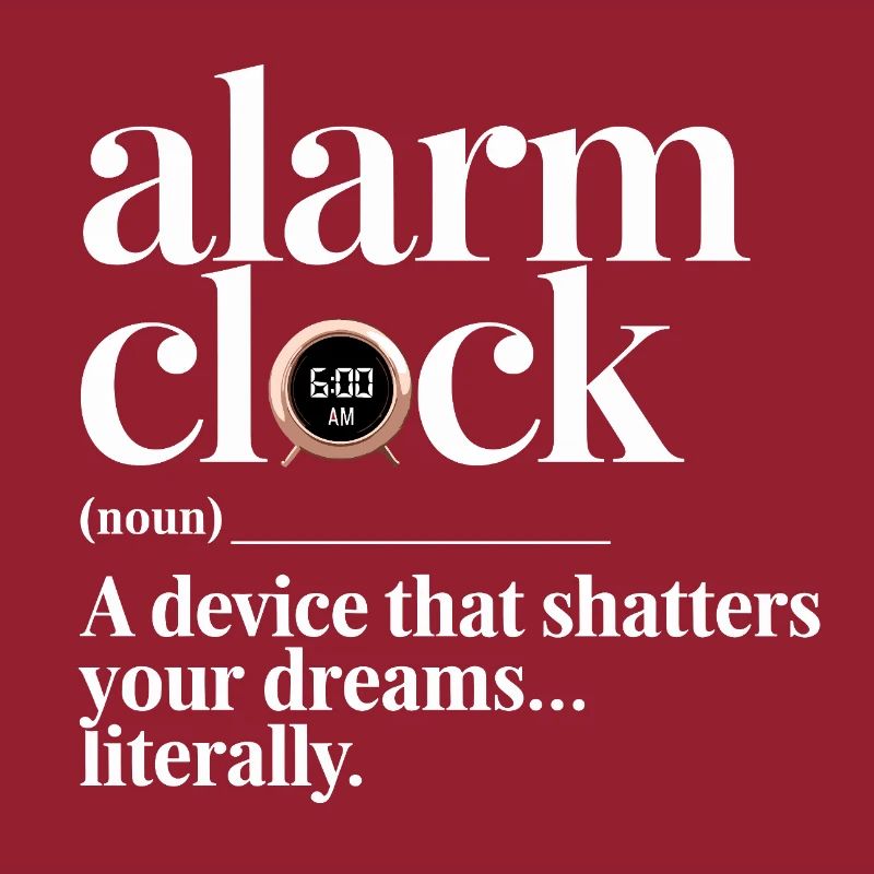 Humorous design "Alarm Clock Definition"