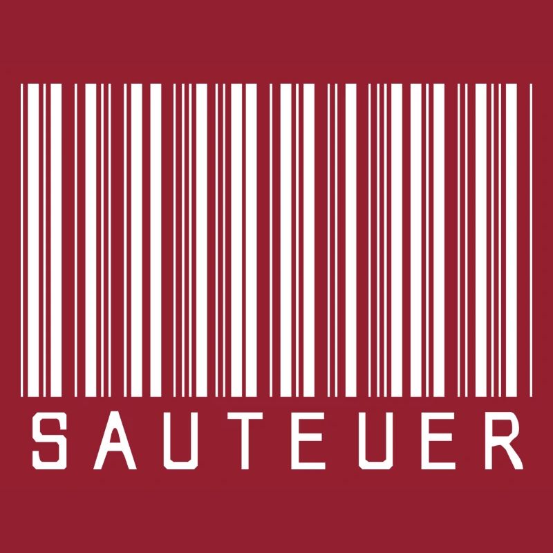 Strichcode "SAUTEUER" weiß