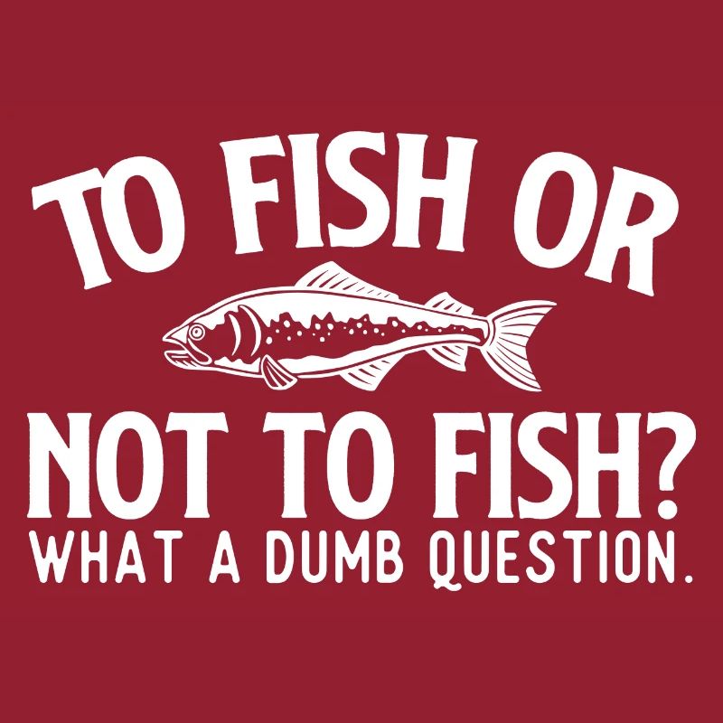 Fischen oder nicht fischen? Lustiger Fischer