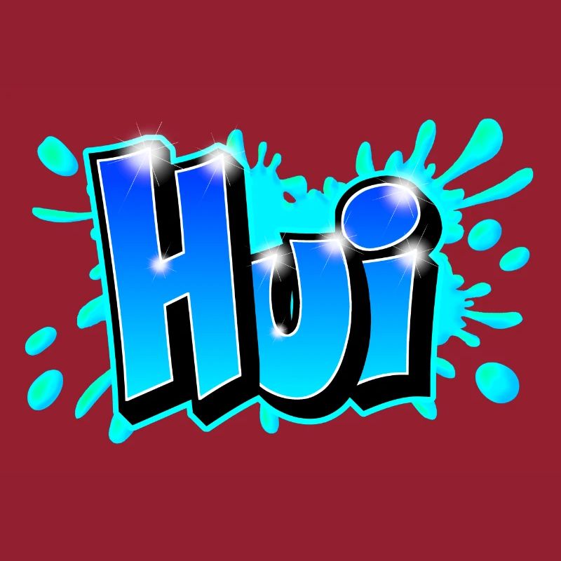 Graffiti "Hui" printable on any medium!