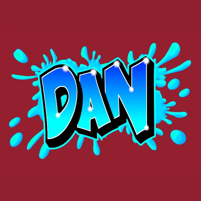 Graffiti "DAN" imprimabe sur tout support !