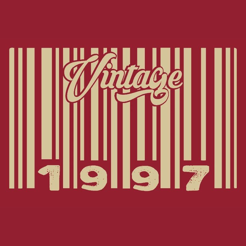 Vintage 1997 Barcode 1997: Year 2025.