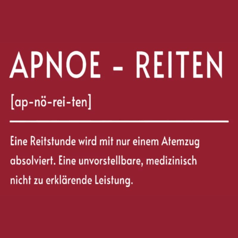 Apnoe - Reiten - Atmen wird überschätzt!