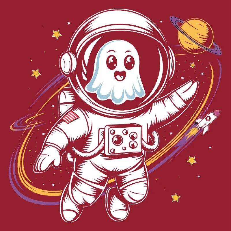 Fantôme mignon dans l’espace