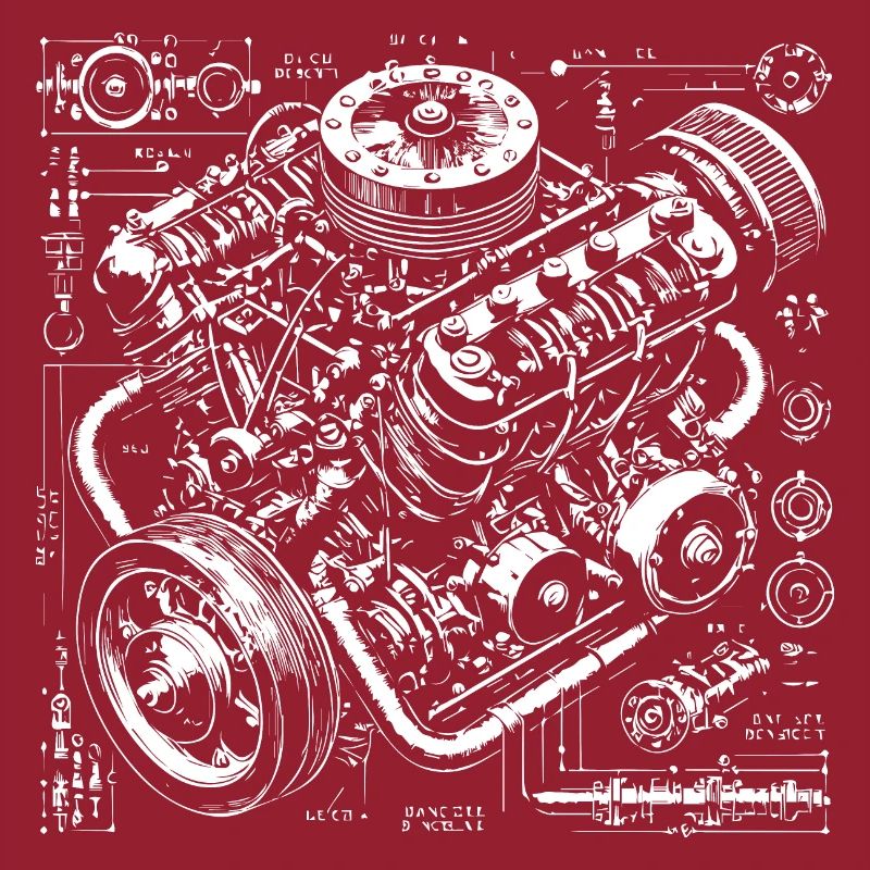 engine wireframes design