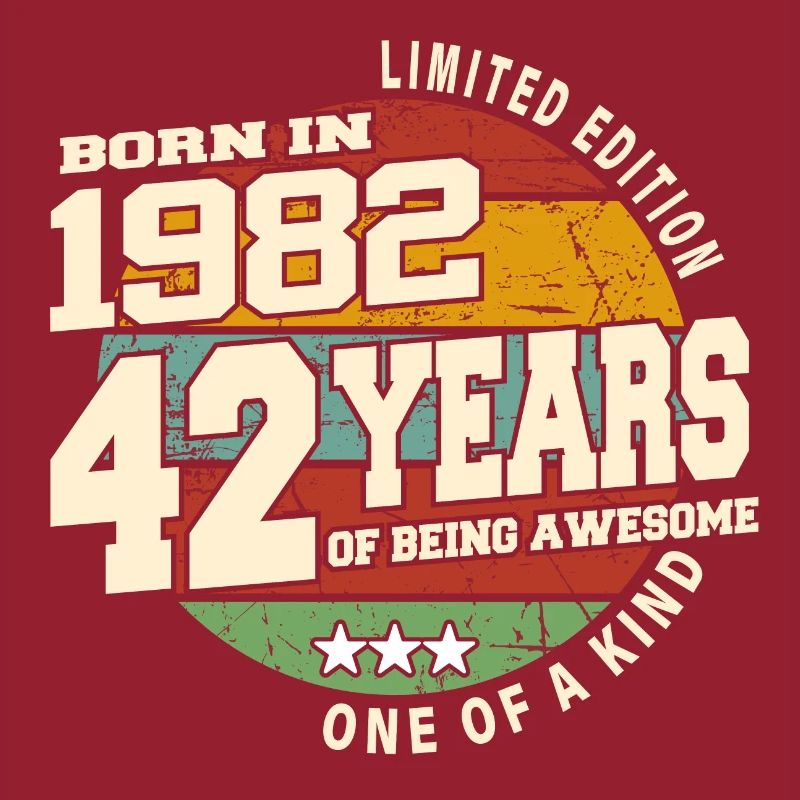 1982 Vintage Retro Classique 42 ans
