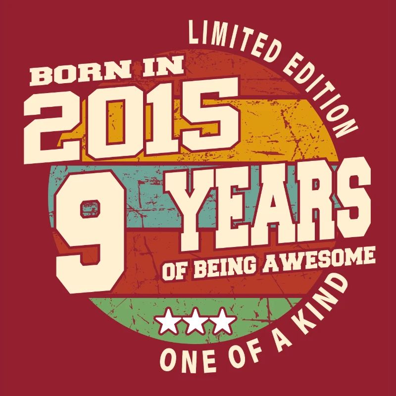2015 Vintage Retro Classique 9 ans
