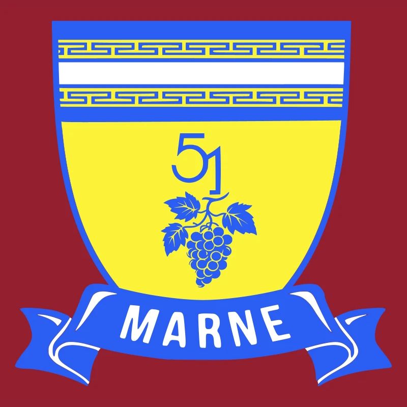 Wappen Marne 51 mit einer Weintraube