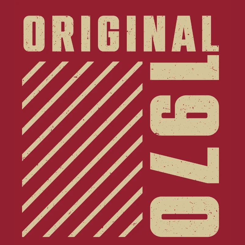 Original 1970 Authentic 1970 Vintage Bursdag