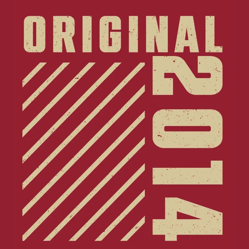Original 2014 Authentic 2014 Vintage Bursdag