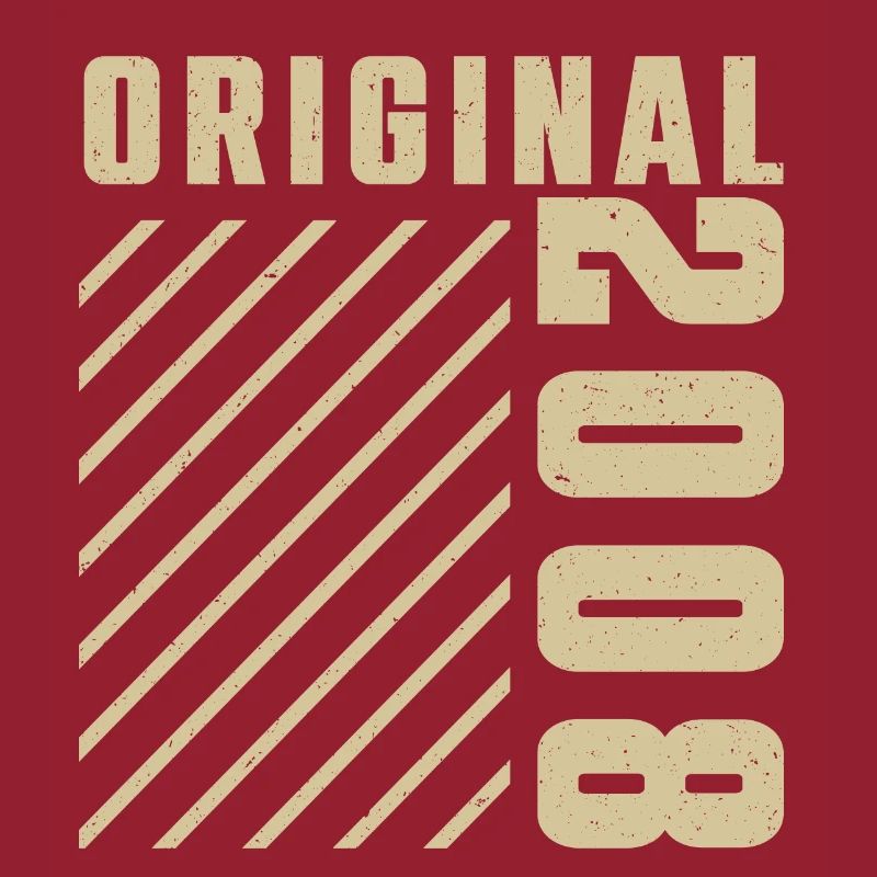 Original 2008 Authentic 2008 Vintage Bursdag