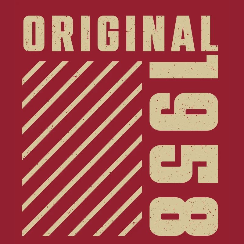 Original 1958 Authentic 1958 Vintage Bursdag