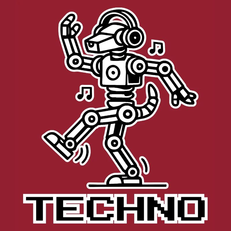 Dancing Robot Dog - Techno Rave Design