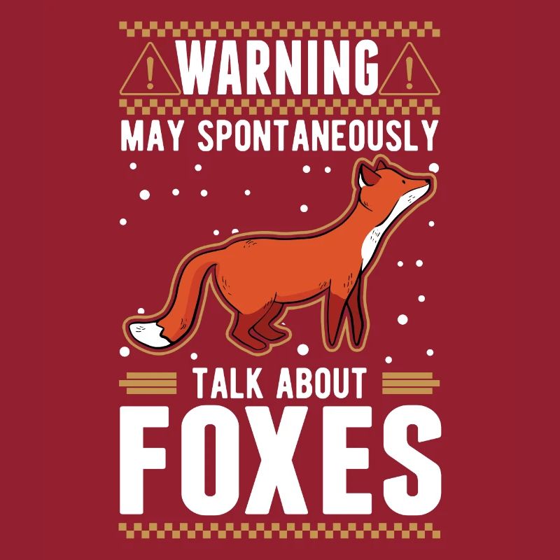 Warnung Fuchs Geschenk Polarfuchs Rotfucks