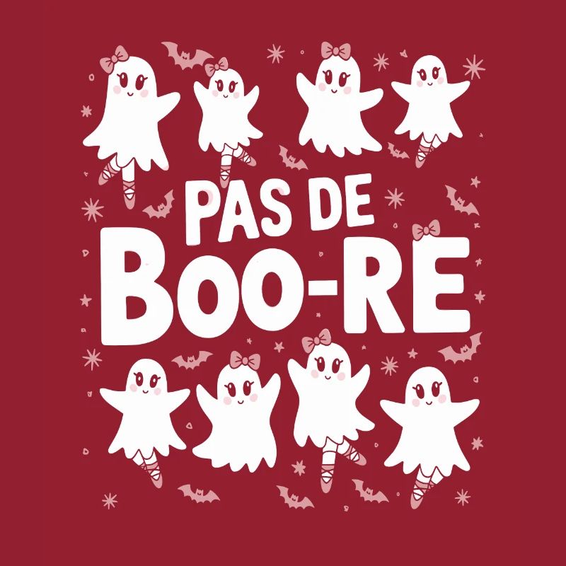 Pas De Boo-re Cute Ghosts Ballet Halloween Dance