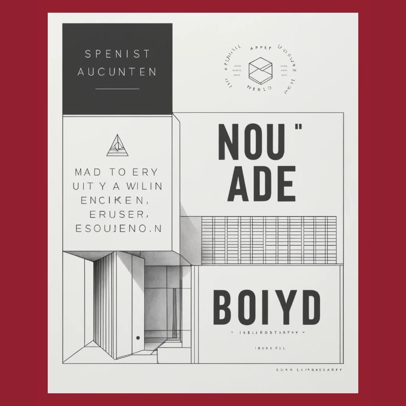 Affiche d’architecture moderne