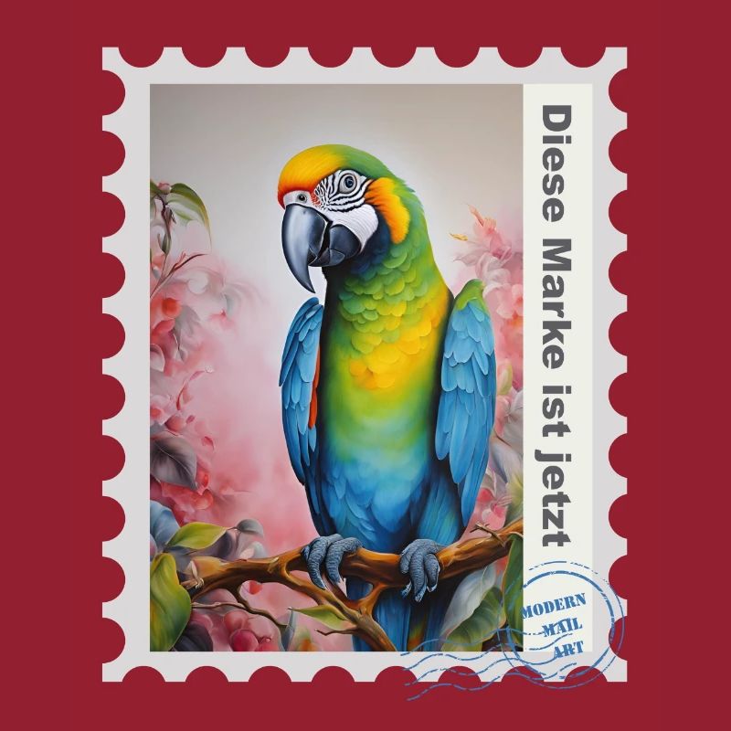 Illustration à l’aérographe « Parrot 08 » DE