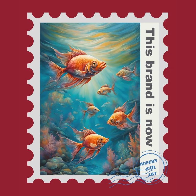 Illustration à l’aérographe « Poisson 06 » FR