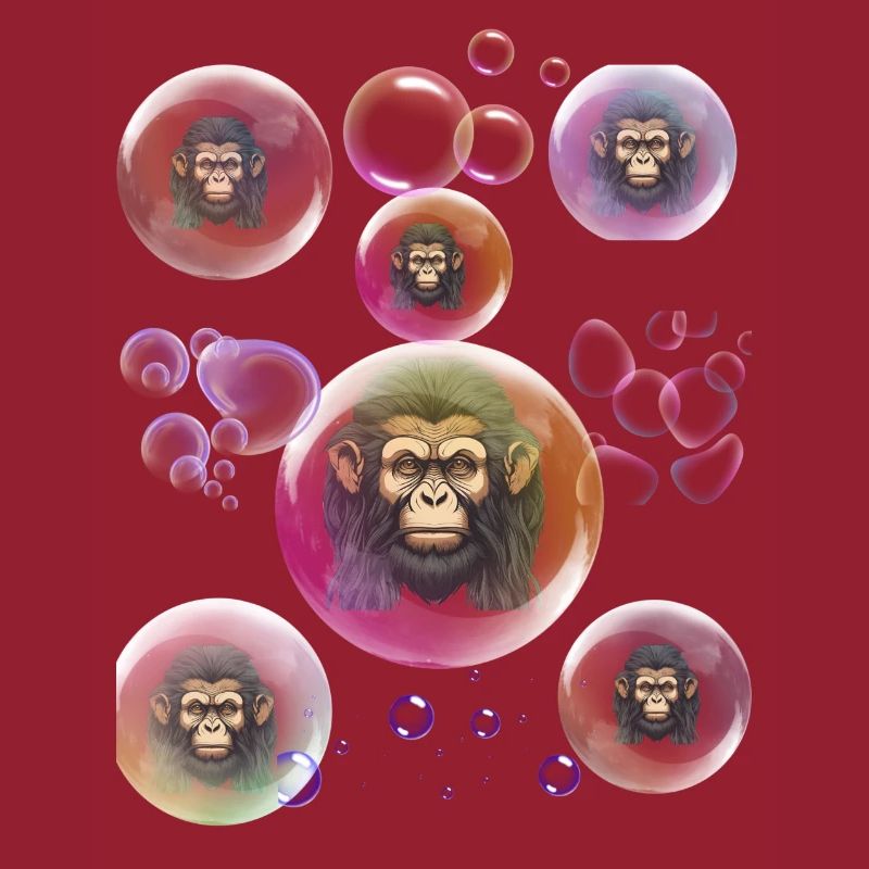 Soap Bubbles Monkey