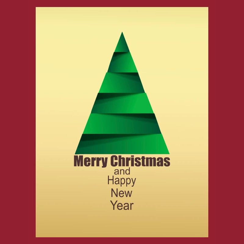 Moderner abstrakter Weihnachtsbaum Modern Abstract