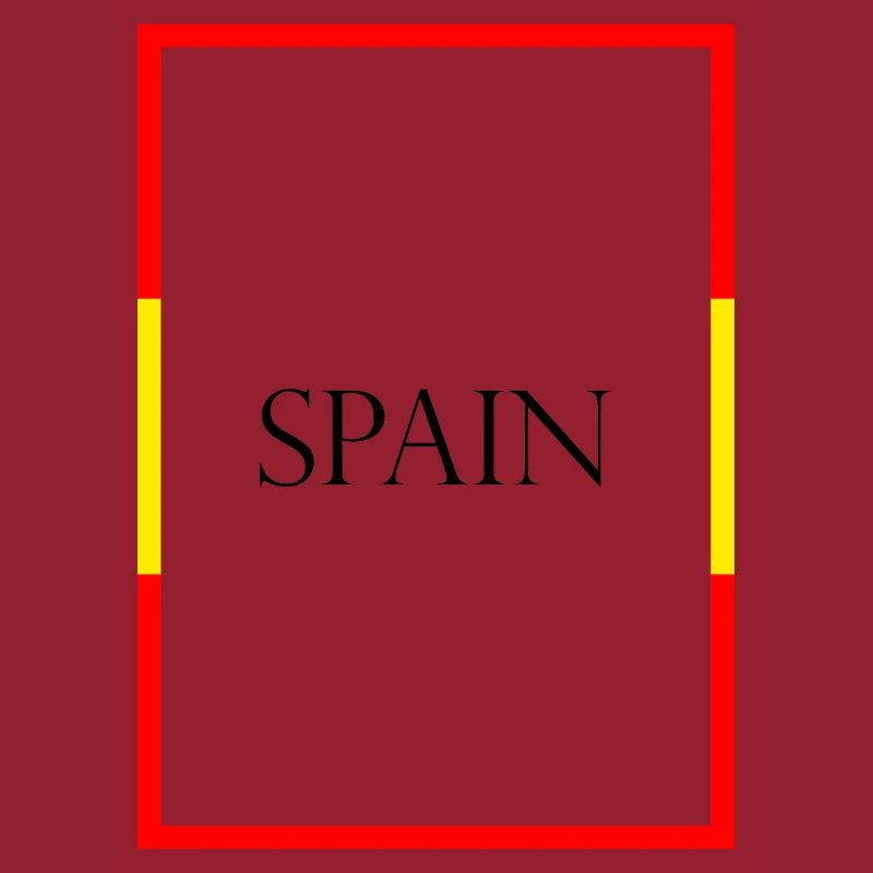 Espagne Espagne Lettrage de déclaration avec drapeau