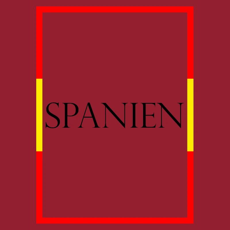 Espagne, España Lettrage de déclaration avec drapeau