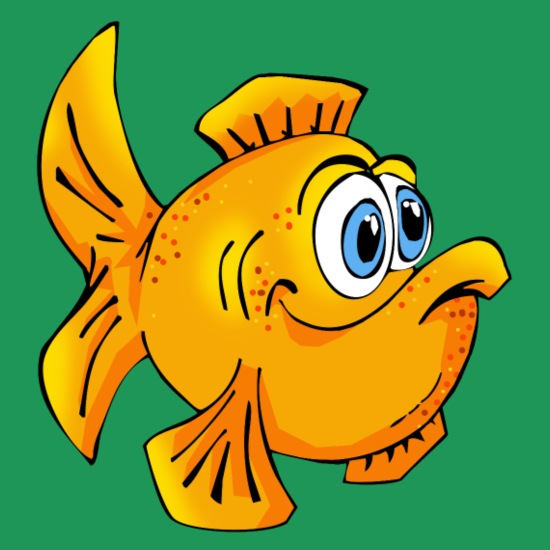 Dibujos animados cómicos de peces dorados' Camiseta hombre | Spreadshirt
