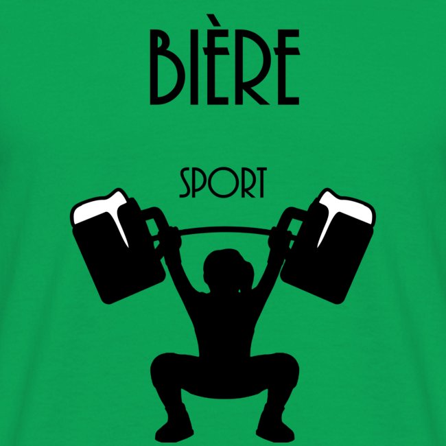 T-shirt humour Bière sport