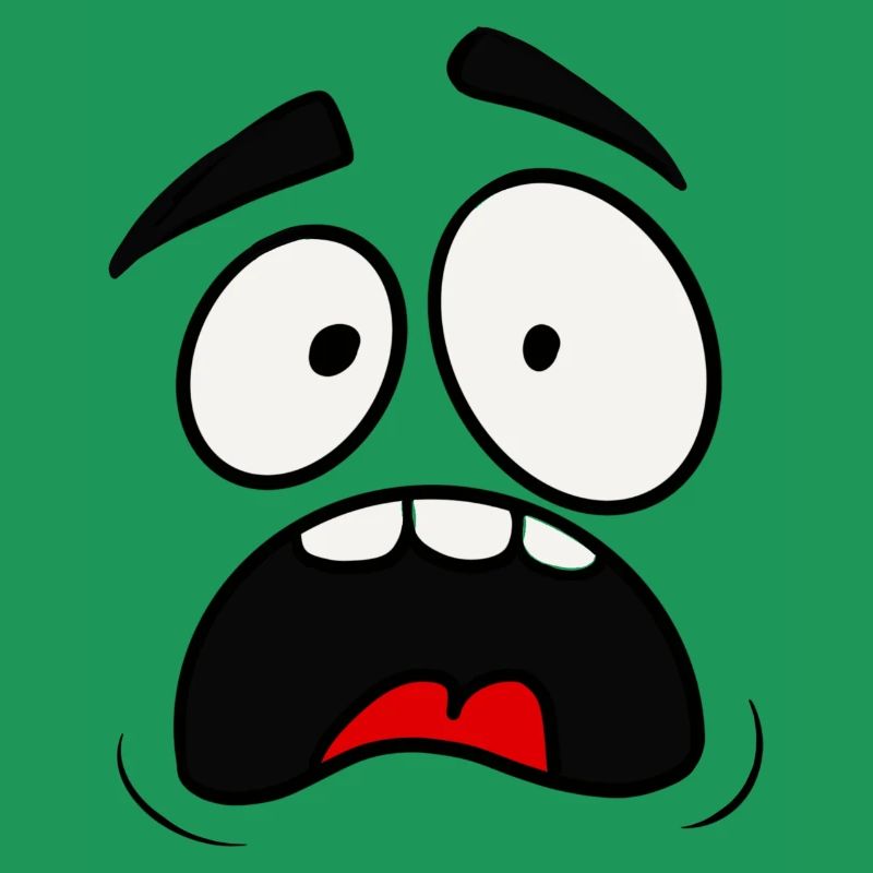 Scared face