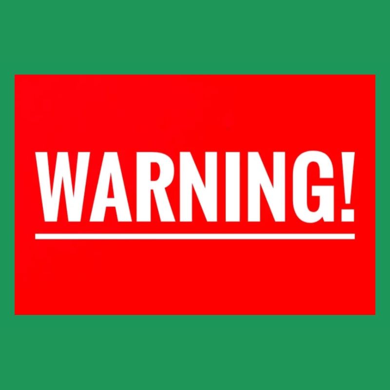 Warning Flexible Embroidery Design