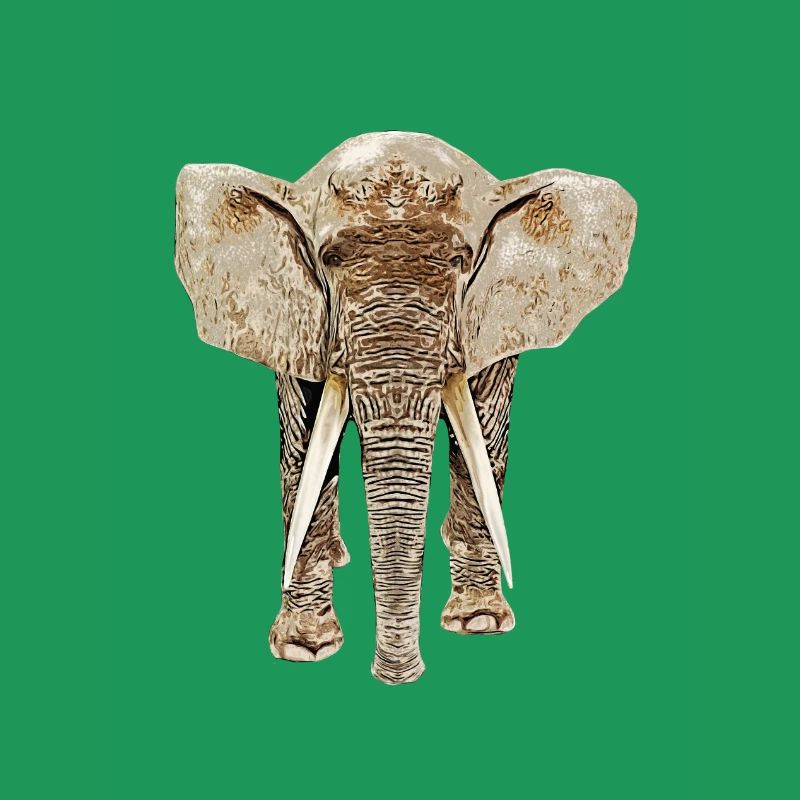 Elephant from the front