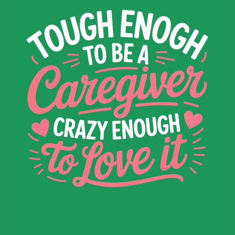 Caregiver Pride Script Pink
