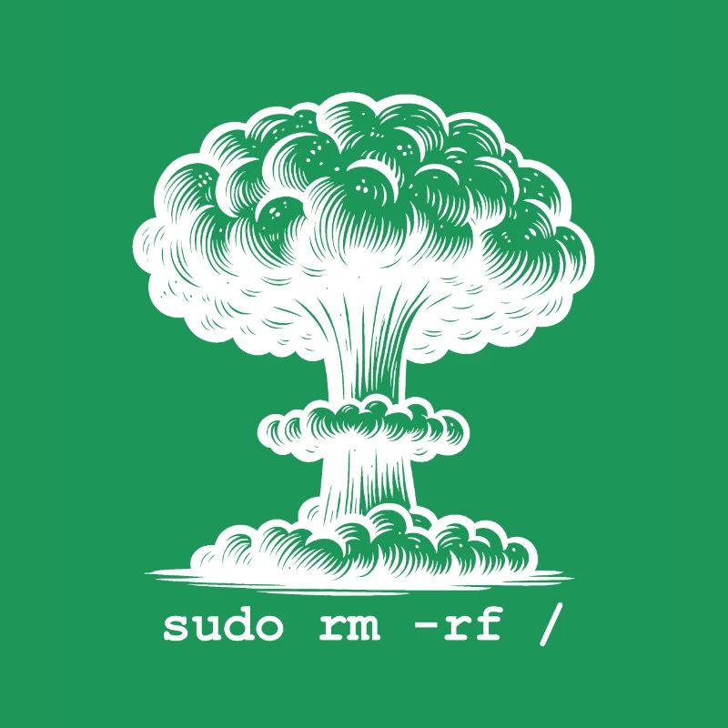 Linux Funny Linux Command Sudo RM RF für Männer