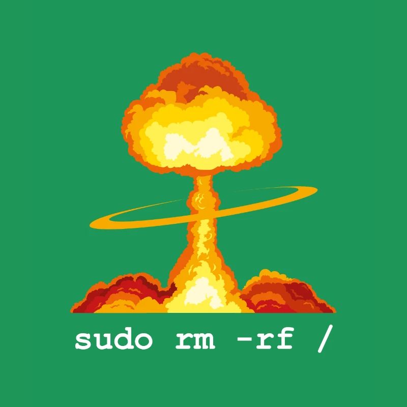 Linux Funny Linux Command Sudo RM RF für Männer